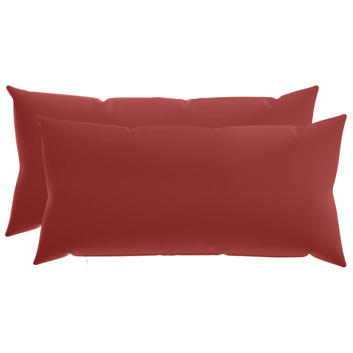 Cushion with Pillow HEERLEN 2 pcs Wine Red Polyester