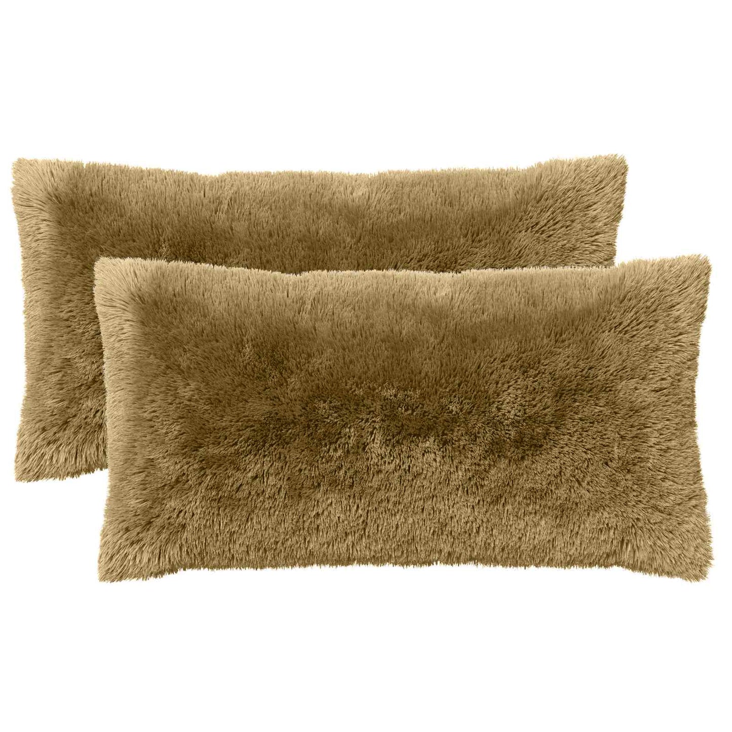 Cushion with Pillow HEERLEN 2 pcs Light Grey PV Fleece
