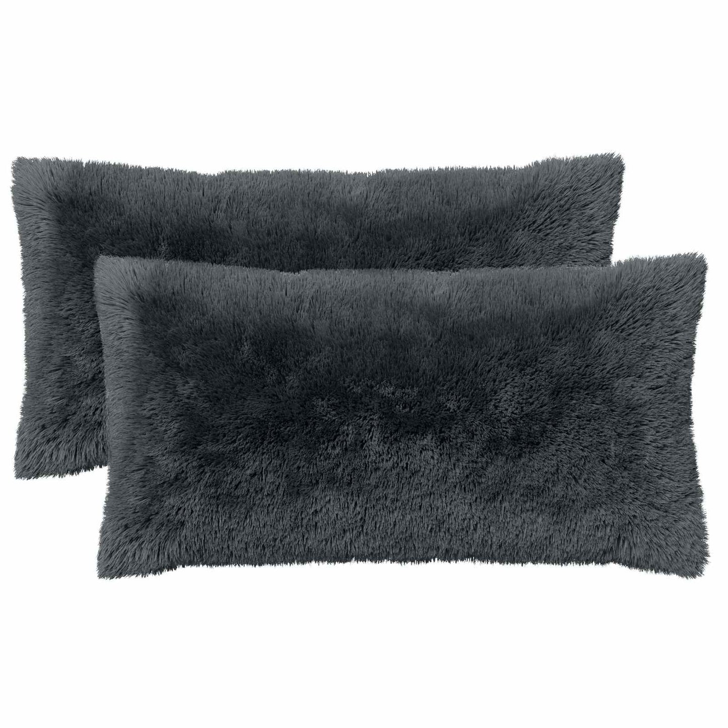 Cushion with Pillow HEERLEN 6 pcs Anthracite PV Fleece