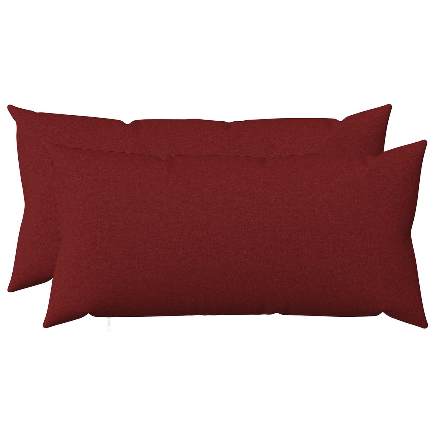 Cushion with Pillow HEERLEN 2 pcs Wine Red Fabric