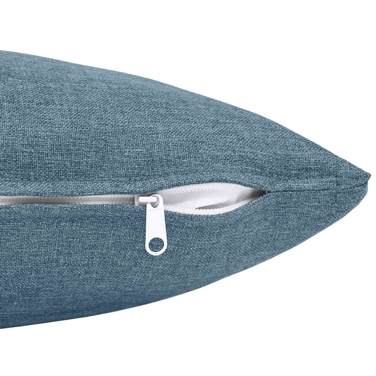 Cushion with Pillow HEERLEN 2 pcs Jeans Blue Fabric