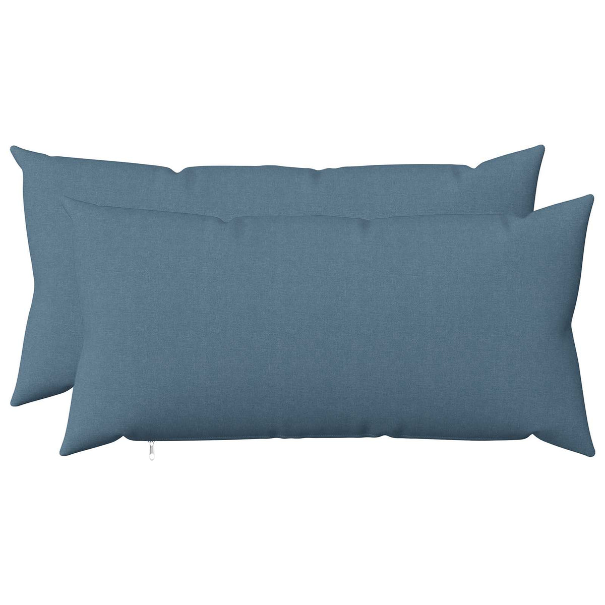 Cushion with Pillow HEERLEN 2 pcs Jeans Blue Fabric