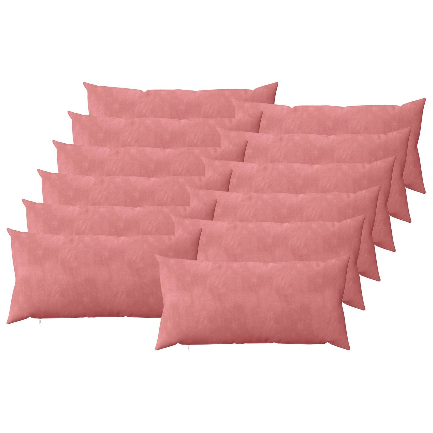 Cushion with Pillow HEERLEN 12 pcs Pink Velvet
