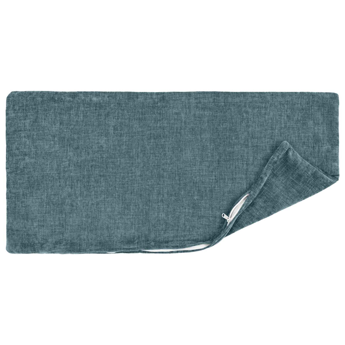 Cushion with Pillow HEERLEN 12 pcs Blue Chenille Fabric