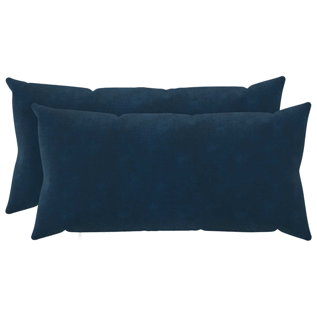 Cushion with Pillow HEERLEN 2 pcs Blue Microfiber Fleece