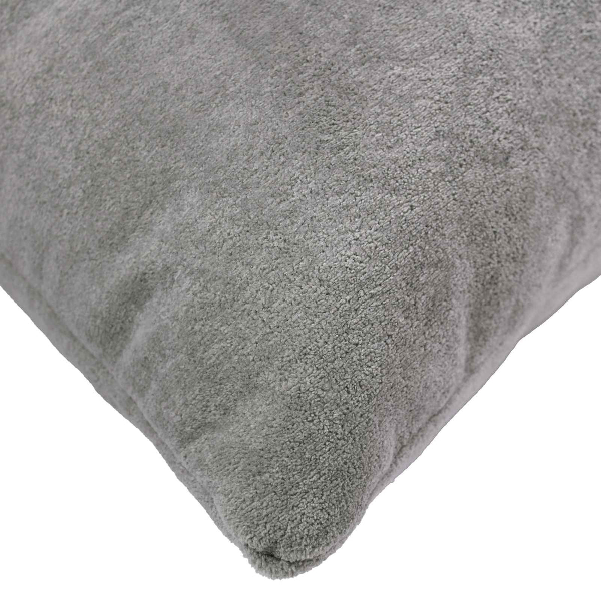 Cushion with Pillow HEERLEN 6 pcs Light Grey Microfiber Fleece