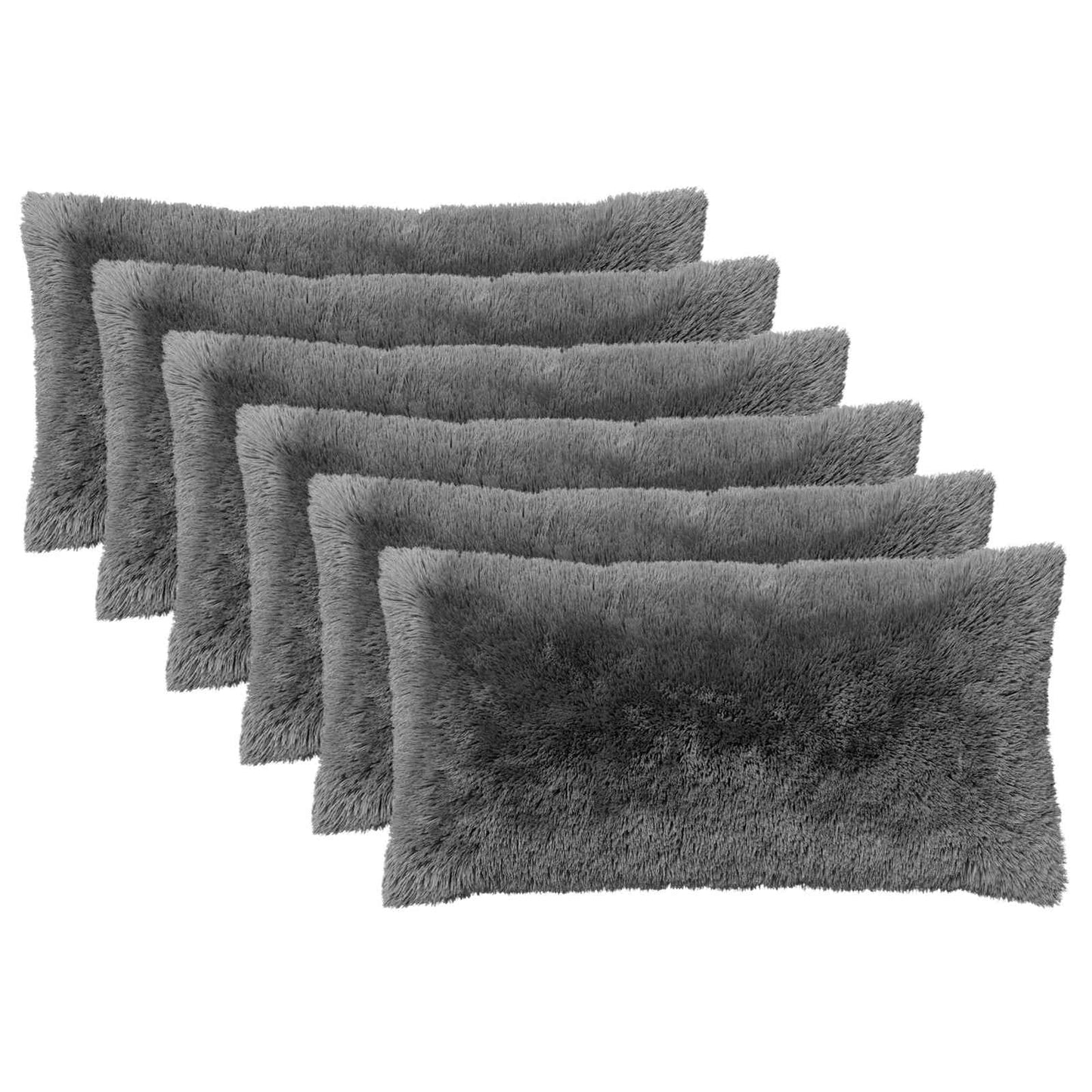 Cushion with Pillow HEERLEN 6 pcs Light Green PV Fleece