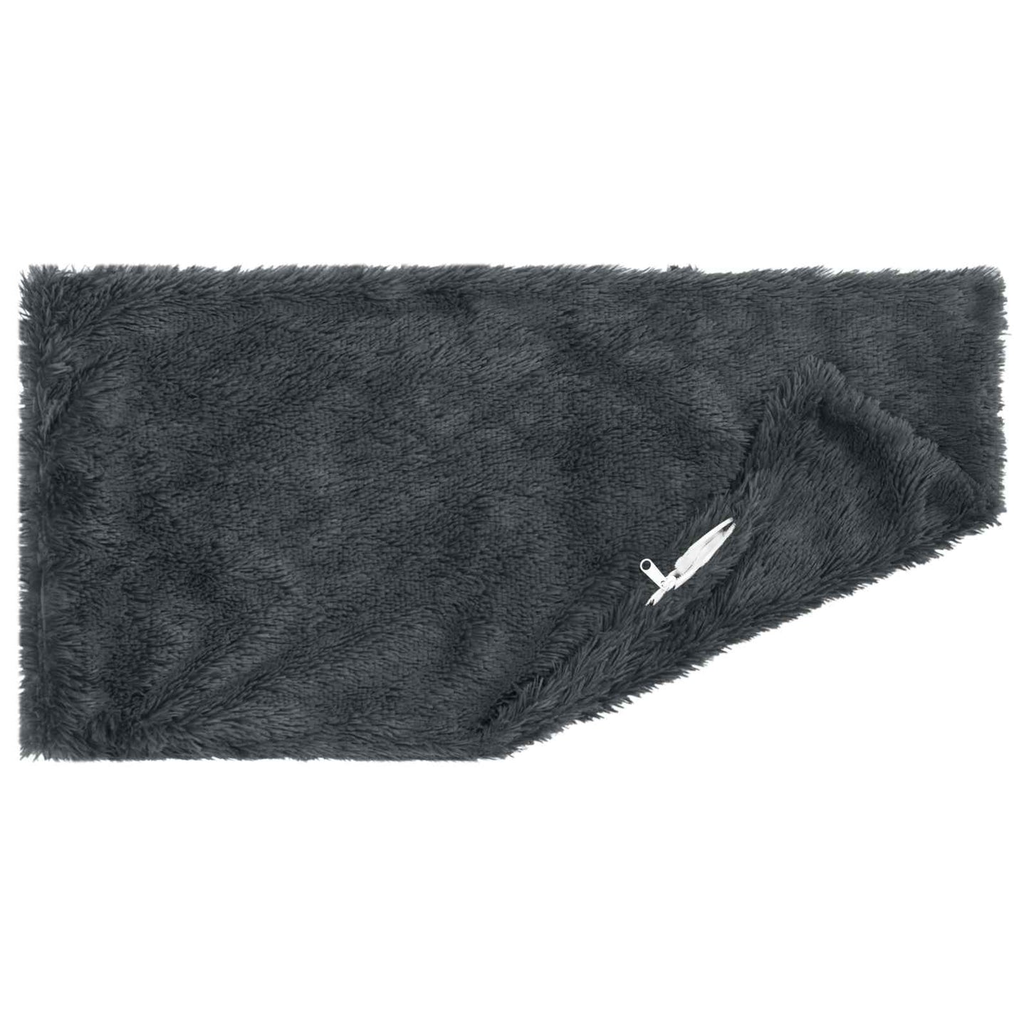 Cushion with Pillow HEERLEN 12 pcs Anthracite PV Fleece