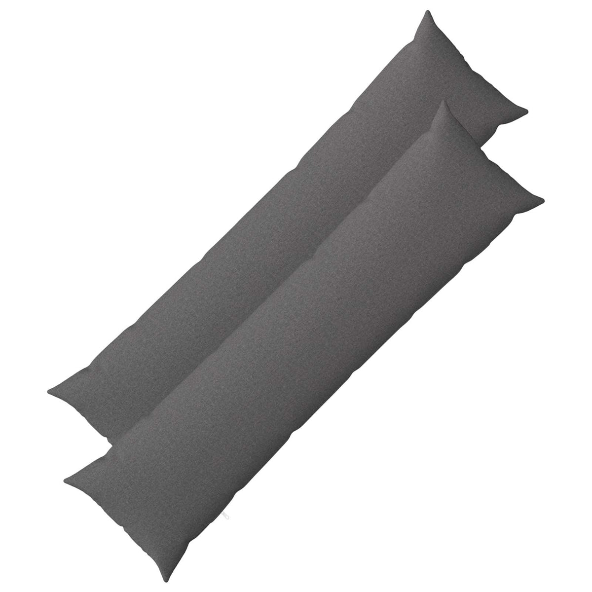 Cushion with Pillow HEERLEN 2 pcs Light Grey Fabric