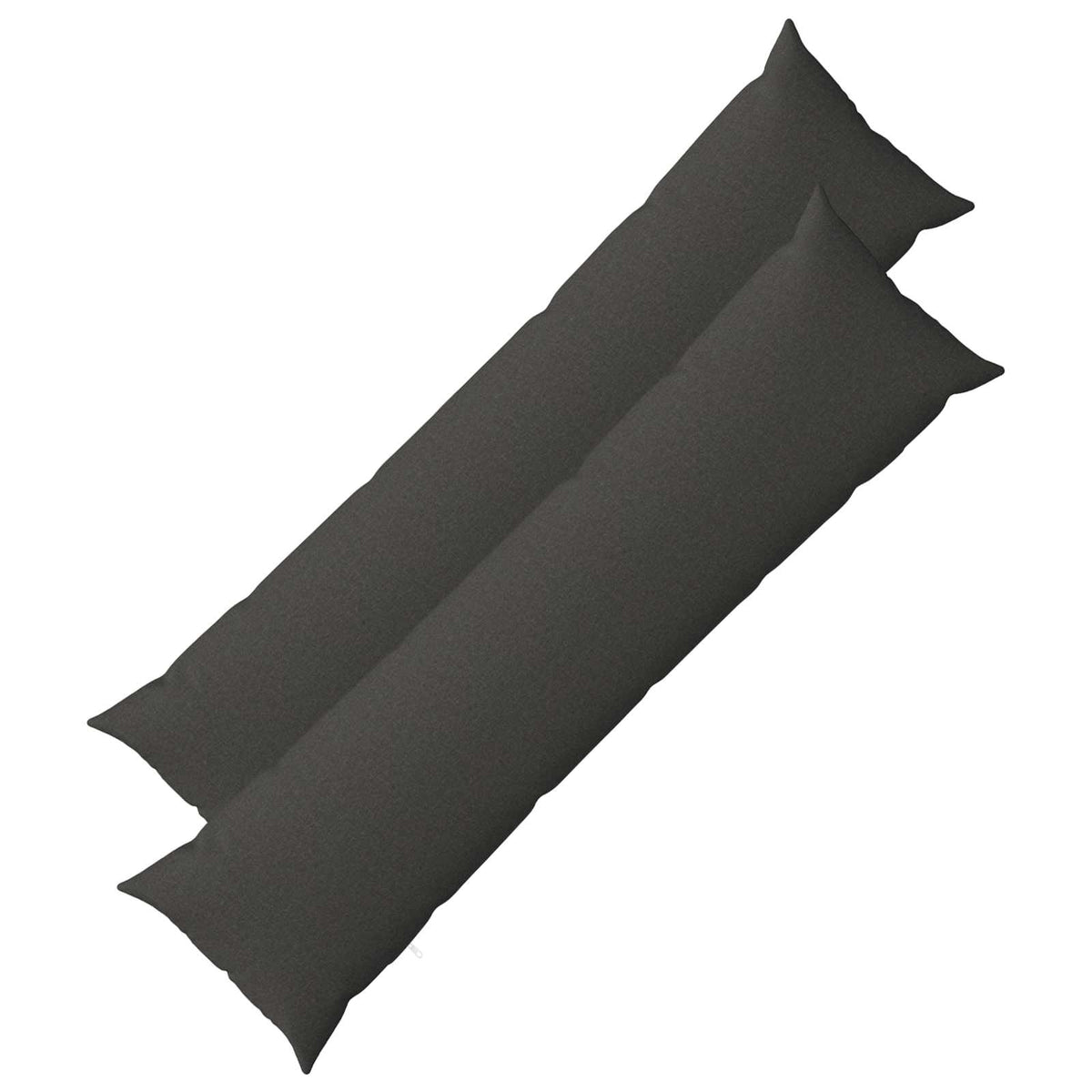 Throw Pillow 2 pcs HEERLEN Dark Grey 40 x 145 cm Fabric