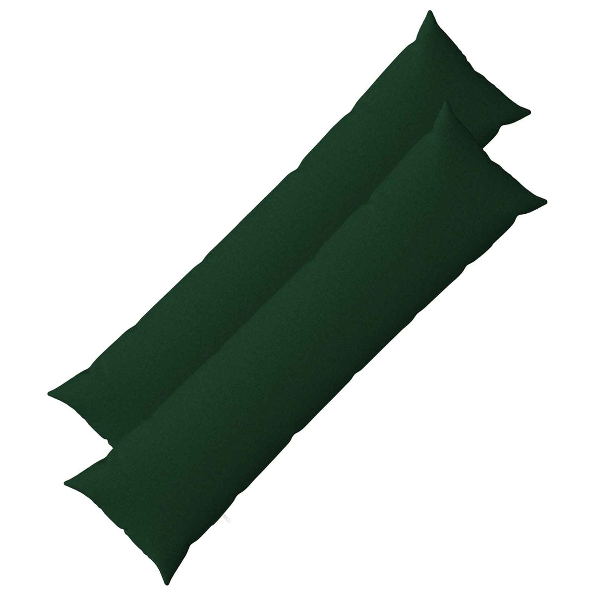 Cushion with Pillow HEERLEN 2 pcs Dark Green Fabric