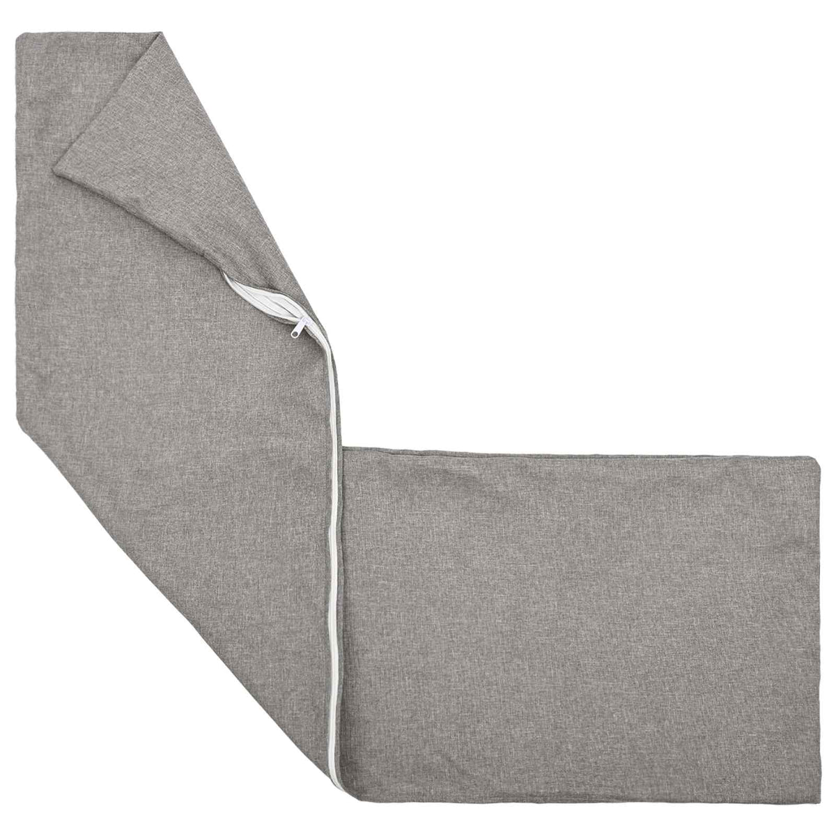 Throw Pillow HEERLEN Cloud Grey 40 x 145 cm Fabric