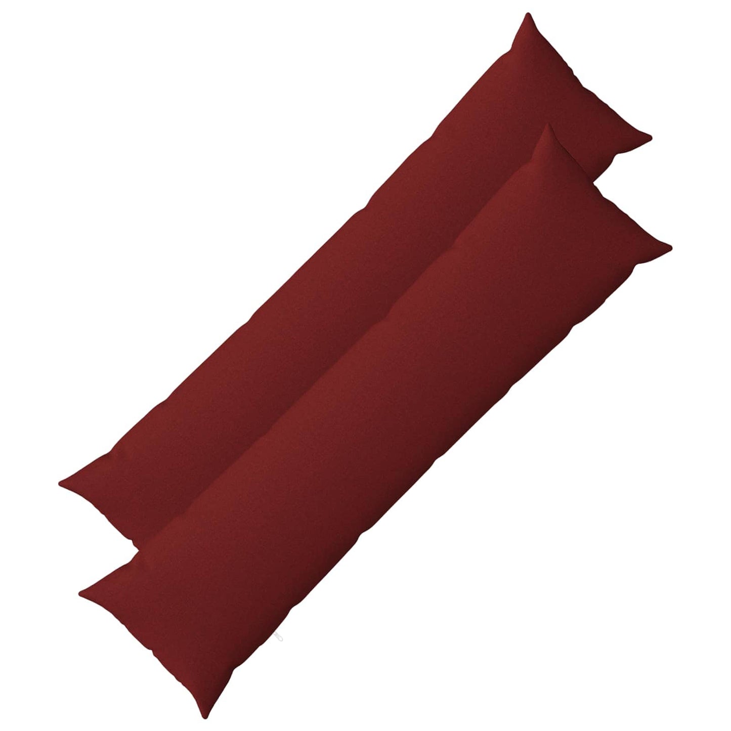 Cushion with Pillow HEERLEN 2 pcs Wine Red Fabric