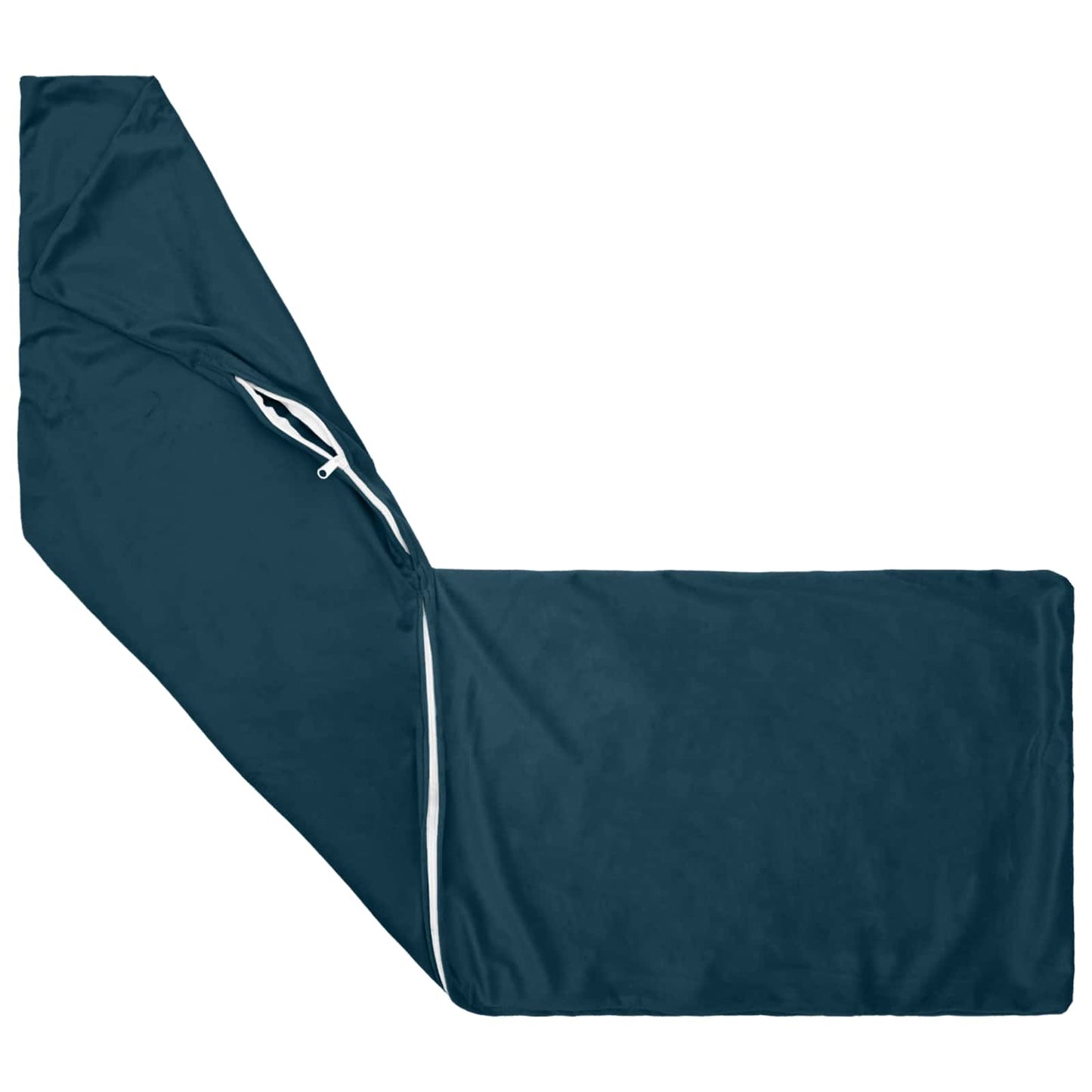 Cushion with Pillow HEERLEN Blue 40 x 145 cm Velvet