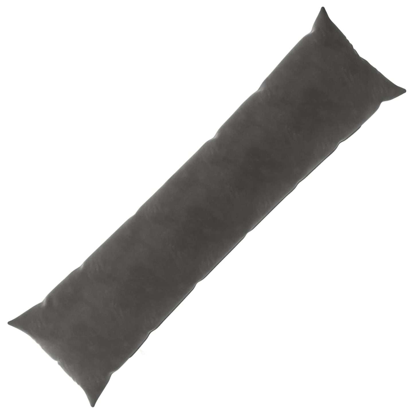 Cushion with Pillow HEERLEN Dark Grey 40 x 145 cm Velvet