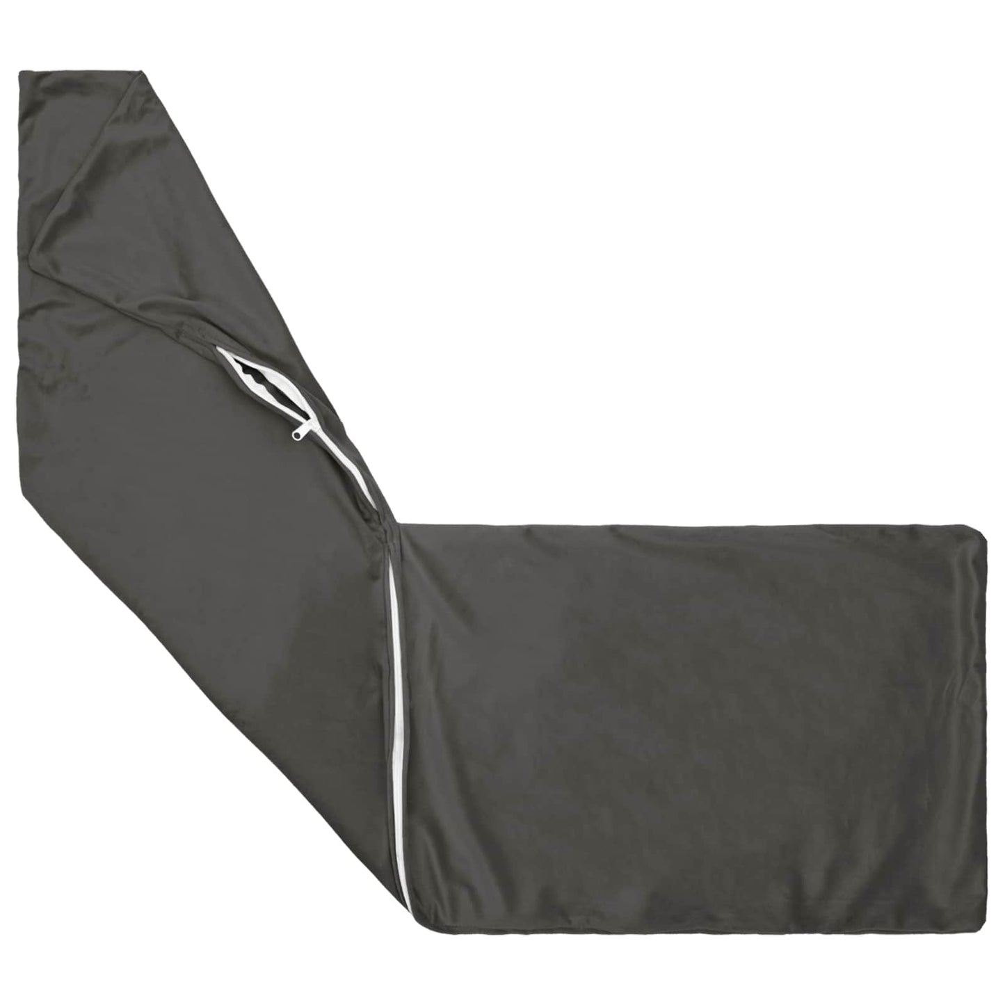 Cushion with Pillow HEERLEN 2 pcs Dark Grey Velvet