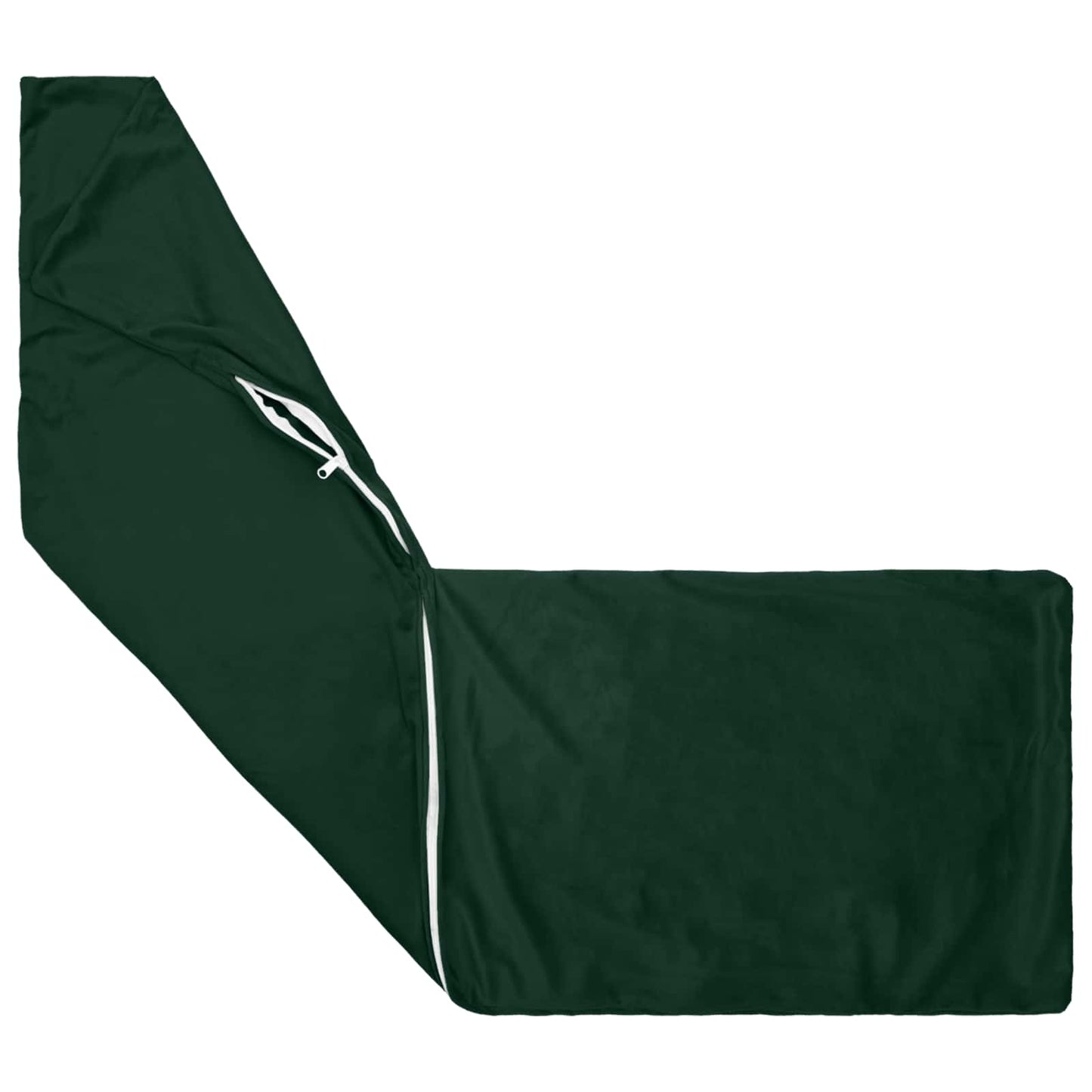 Cushion with Pillow HEERLEN Dark Green 40 x 145 cm Velvet