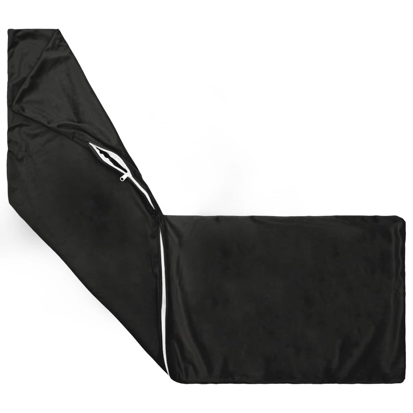 Cushion with Pillow HEERLEN Black 40 x 145 cm Velvet