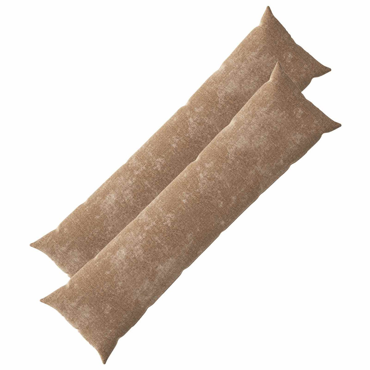Throw Pillow 2 pcs HEERLEN Brown 40 x 145 cm Chenille Fabric