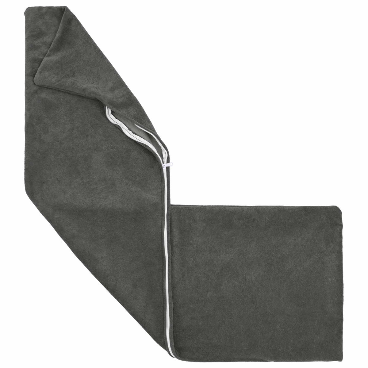 Cushion with Pillow HEERLEN 2 pcs Anthracite Microfiber Fleece