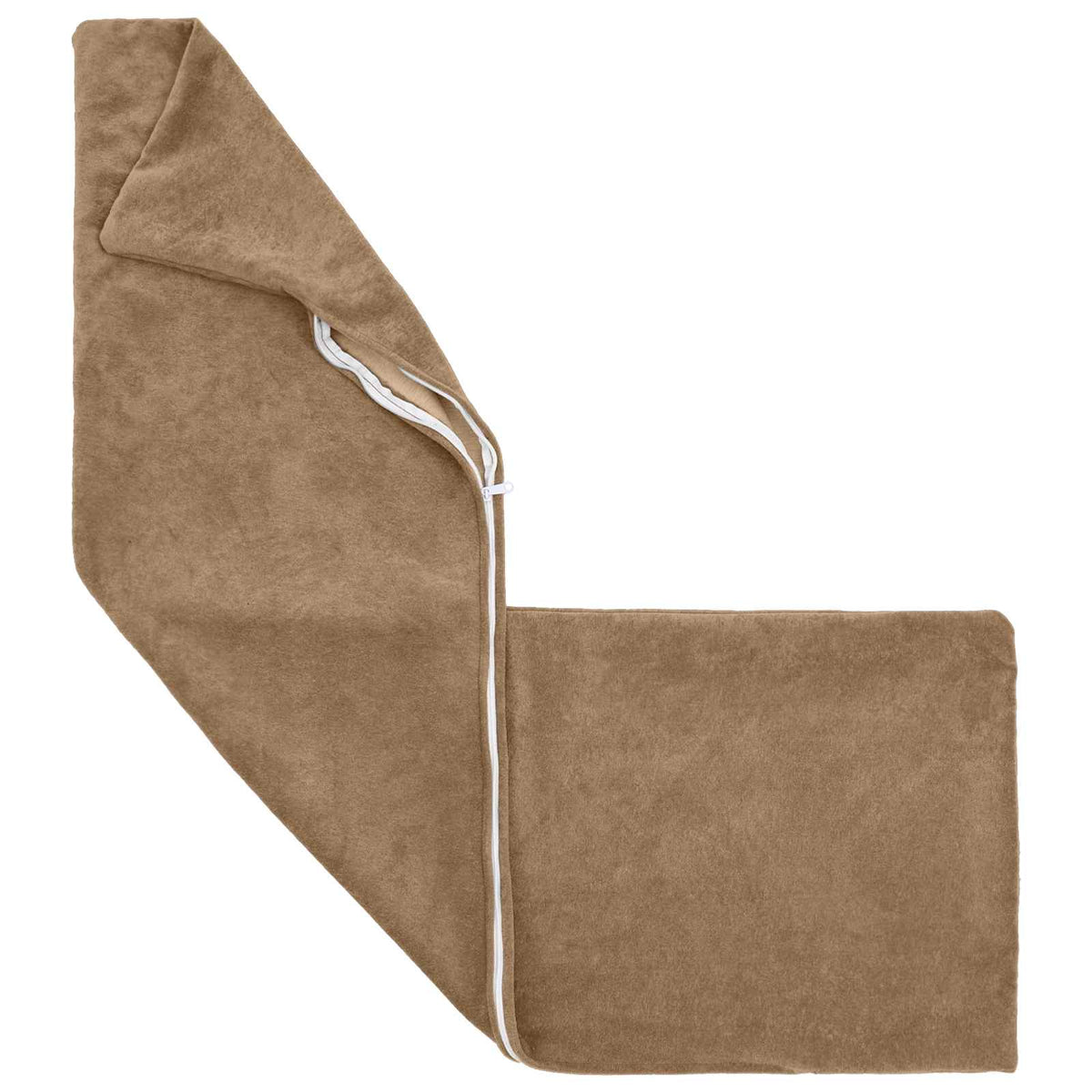 Cushion with Pillow HEERLEN Taupe 40 x 145 cm Microfiber Fleece