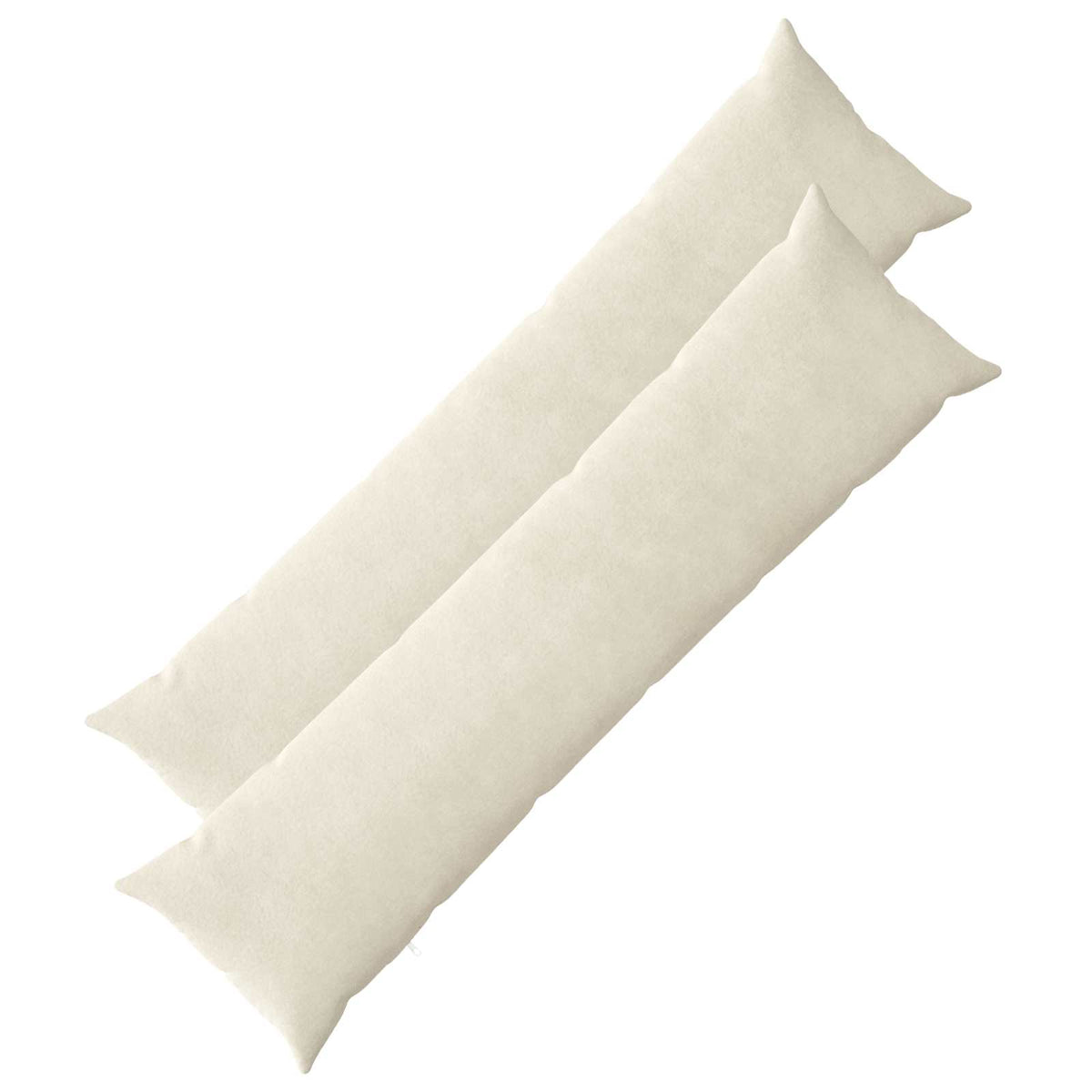 Cushion with Pillow HEERLEN 2 pcs Cream Microfiber Fleece