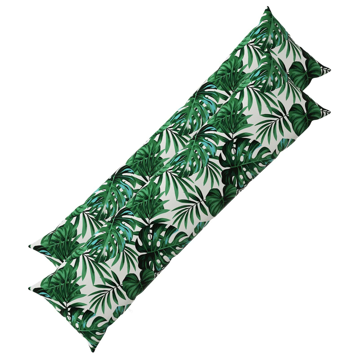 Cushion with Pillow HEERLEN 2 pcs Leaf Pattern Polyester