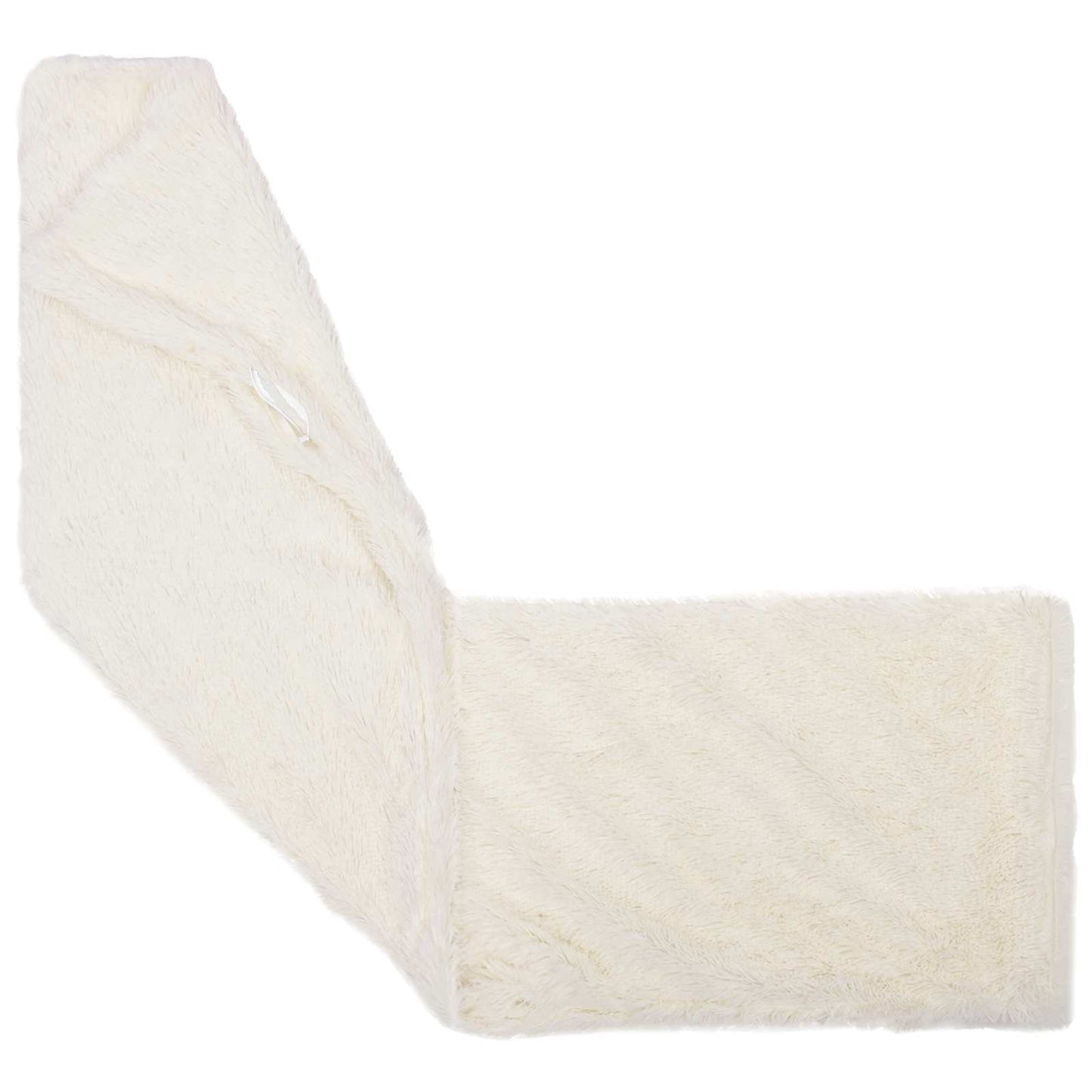 Cushion with Pillow HEERLEN White 40 x 145 cm PV Fleece