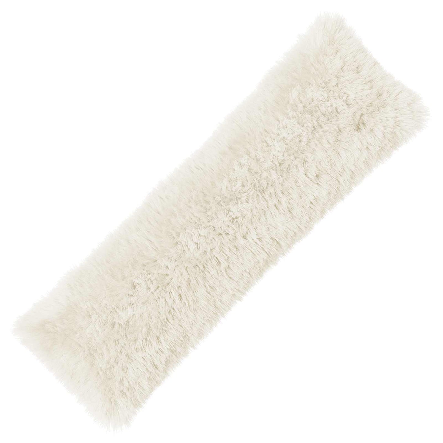 Cushion with Pillow HEERLEN White 40 x 145 cm PV Fleece