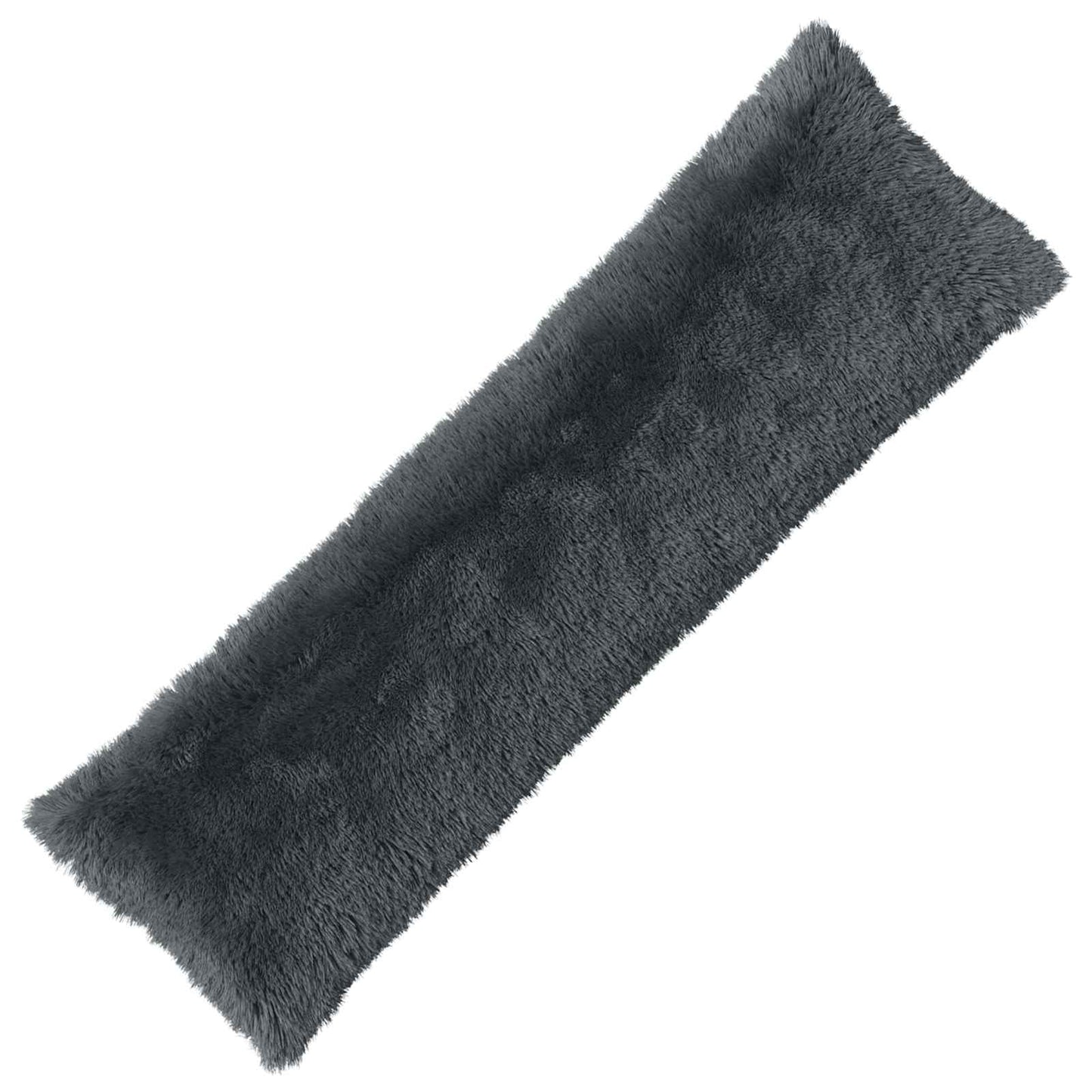 Cushion with Pillow HEERLEN Anthracite 40 x 145 cm PV Fleece