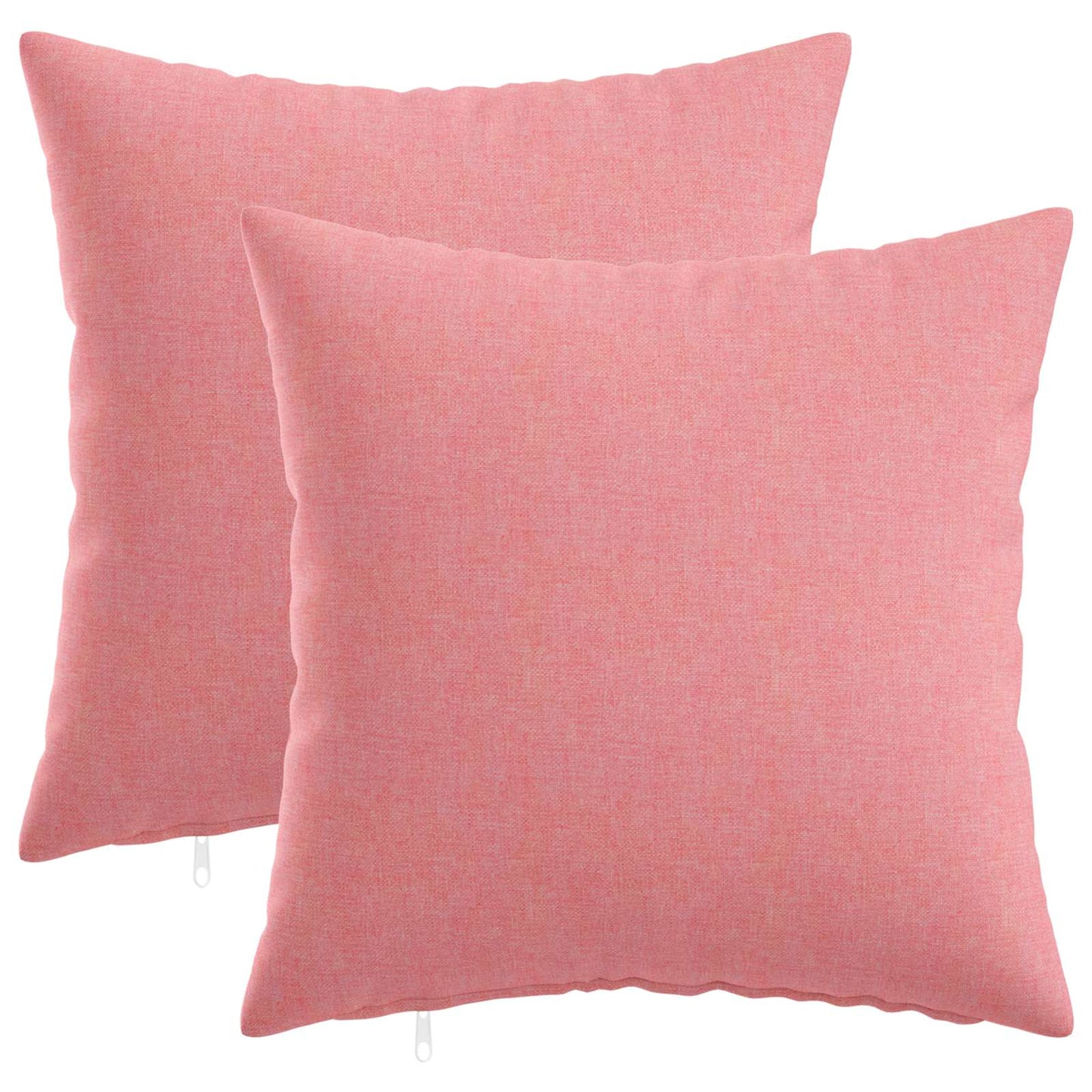 Cushion with Pillow HEERLEN 2 pcs Pink Fabric