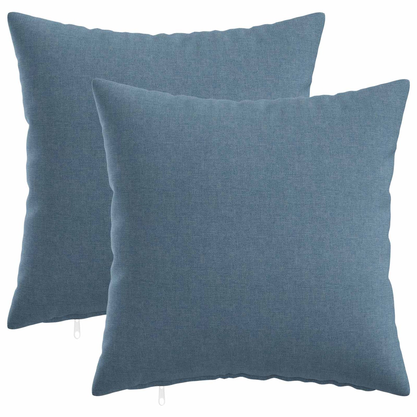Cushion with Pillow HEERLEN 2 pcs Jeans Blue Fabric