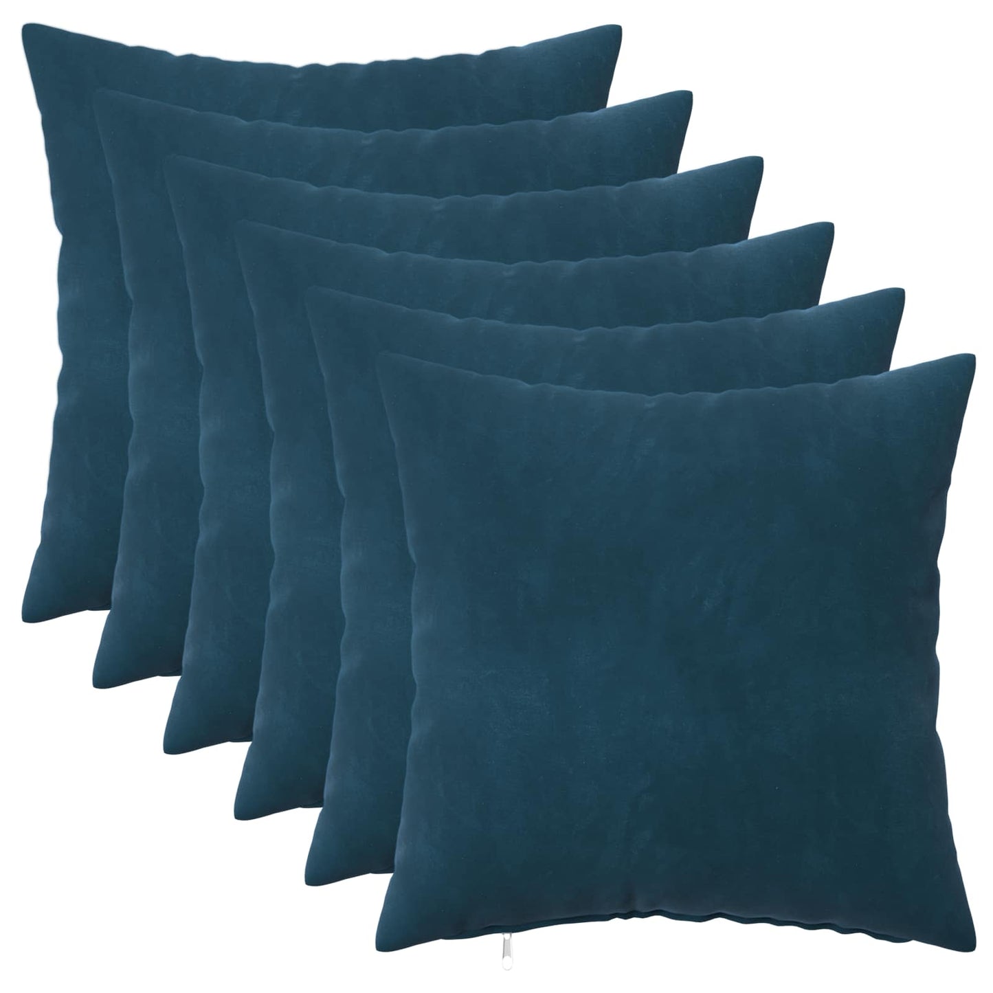 Cushion with Pillow HEERLEN 6 pcs Blue Velvet