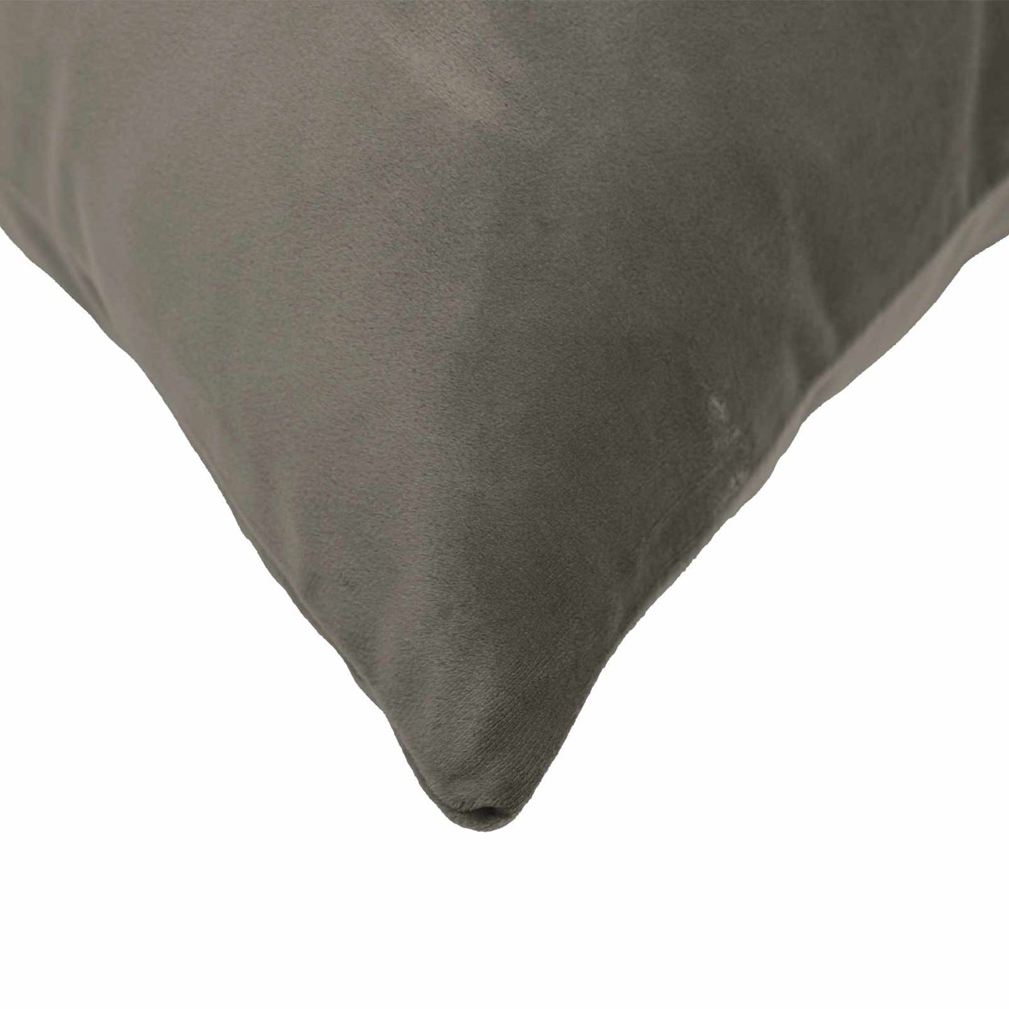Cushion with Pillow HEERLEN 12 pcs Light Grey Velvet