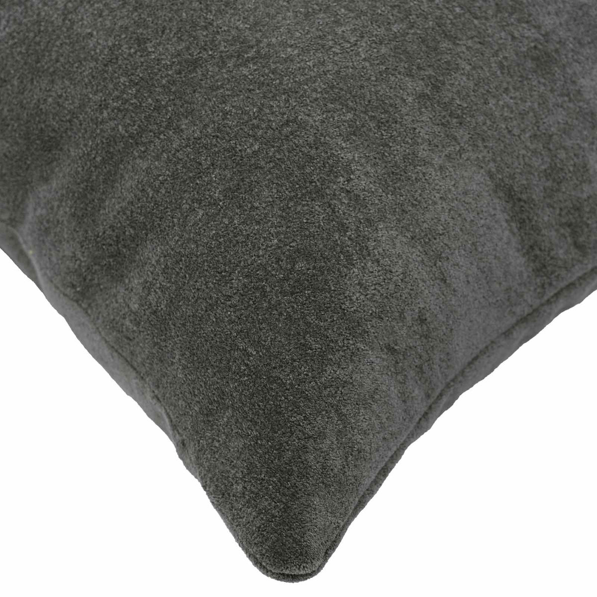 Cushion with Pillow HEERLEN 12 pcs Anthracite Microfiber Fleece