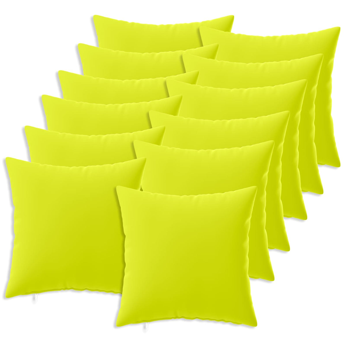 Cushion with Pillow HEERLEN 12 pcs Bright Green Polyester