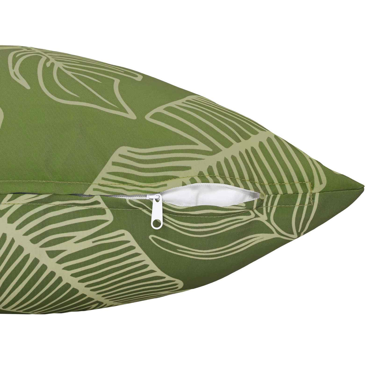 Cushion with Pillow HEERLEN 6 pcs Leaf Design Polyester