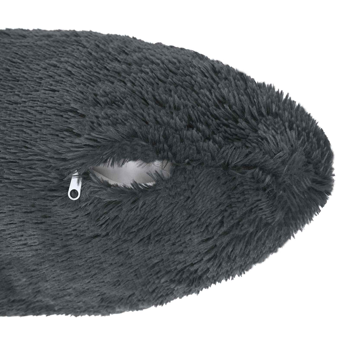 Cushion with Pillow HEERLEN 6 pcs Anthracite PV Fleece