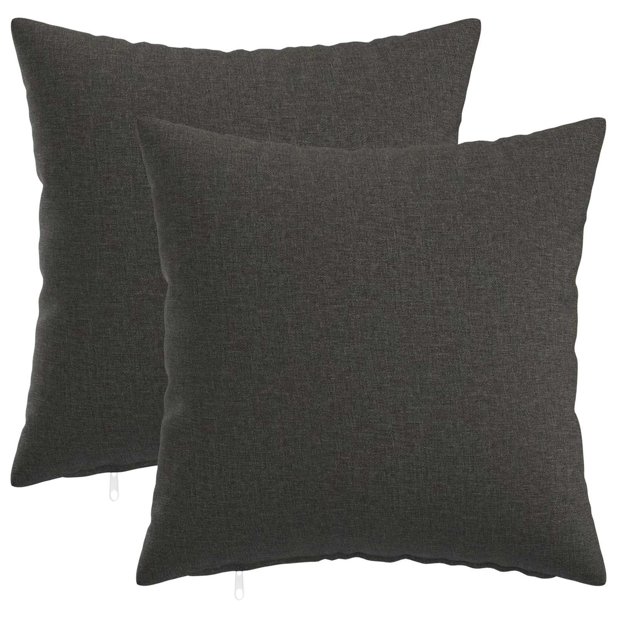 Throw Pillow 2 pcs HEERLEN Dark Grey 50 x 50 cm Fabric