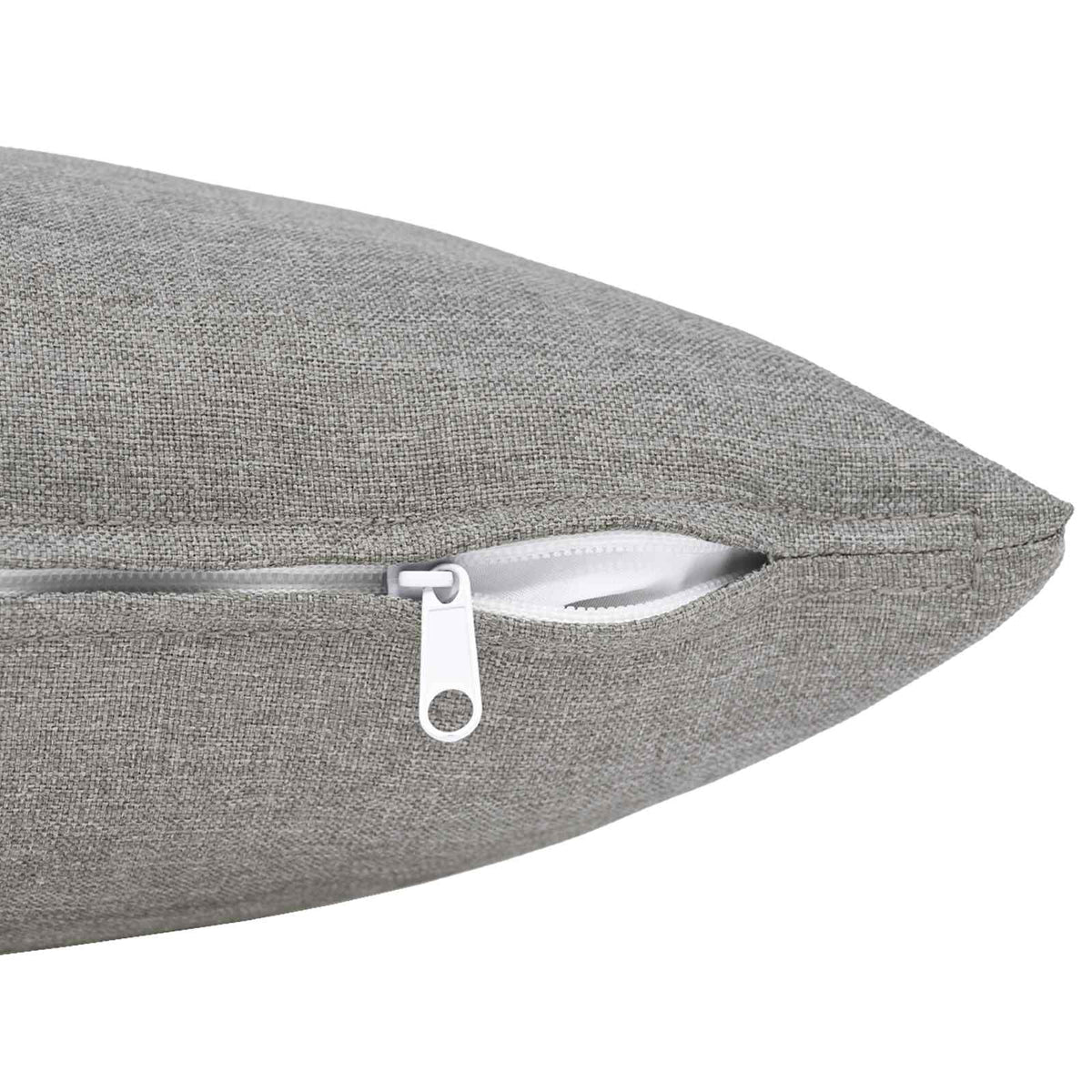 Cushion with Pillow HEERLEN 12 pcs Cloud Grey Fabric