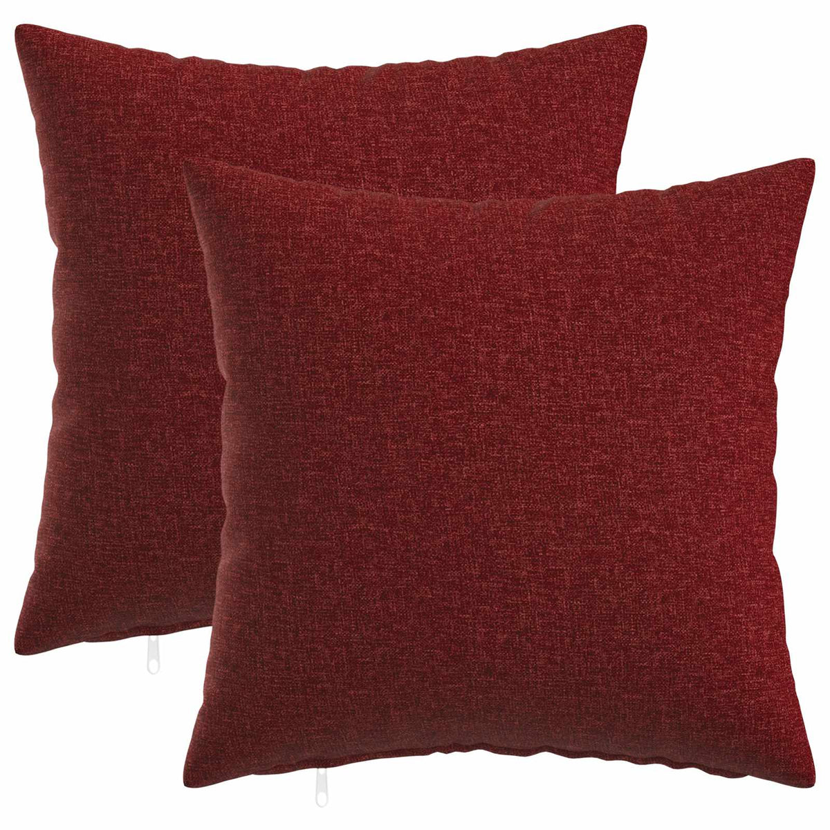 Throw Pillow 2 pcs HEERLEN Wine Red 50 x 50 cm Fabric