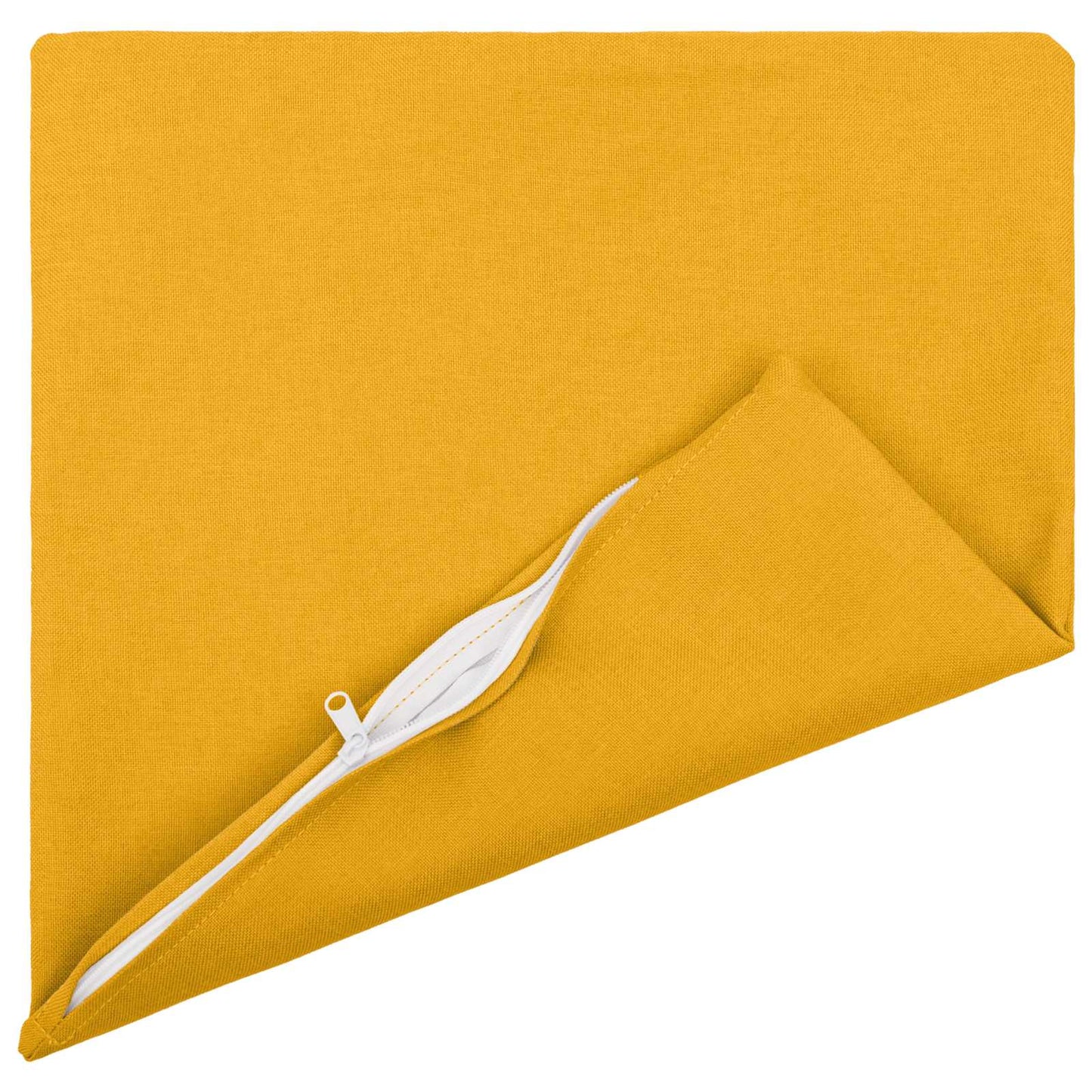 Cushion with Pillow HEERLEN 12 pcs Light Yellow Fabric