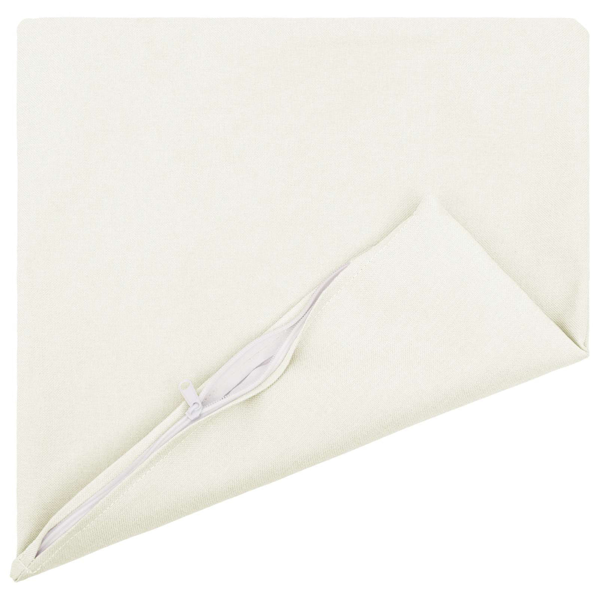 Throw Pillow 6 pcs HEERLEN White 50 x 50 cm Fabric