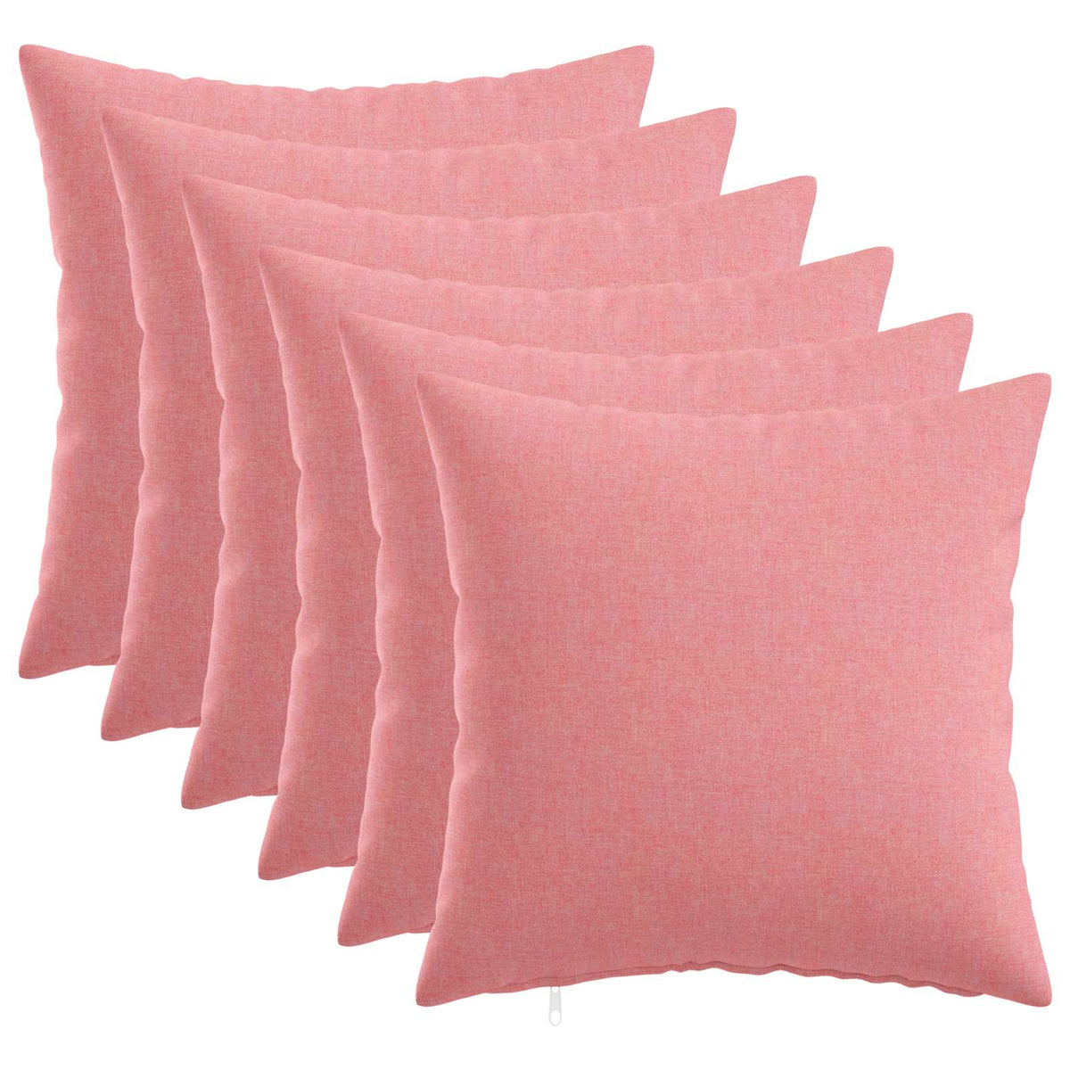 Throw Pillow 6 pcs HEERLEN Pink 50 x 50 cm Fabric