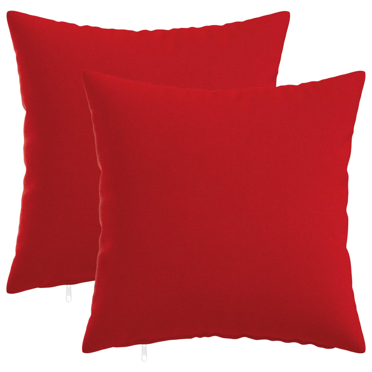Cushion with Pillow HEERLEN 2 pcs Red Fabric