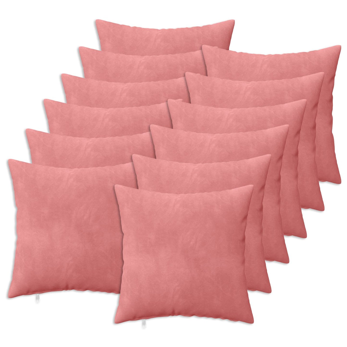 Cushion with Pillow HEERLEN 12 pcs Pink Velvet