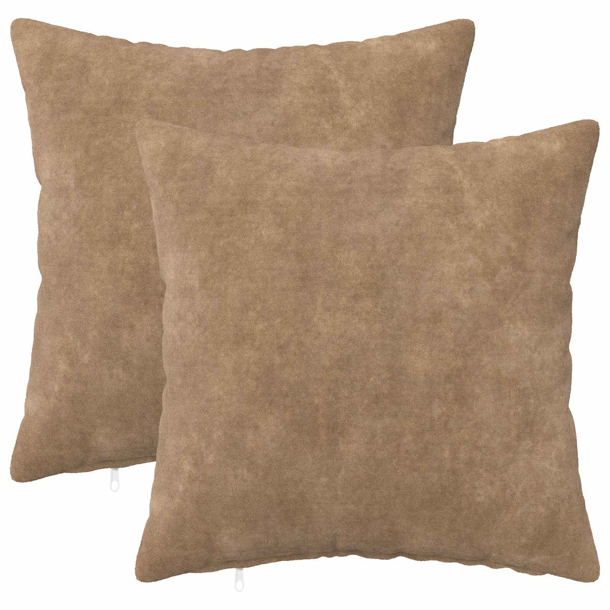 Cushion with Pillow HEERLEN 2 pcs Taupe Microfiber Fleece