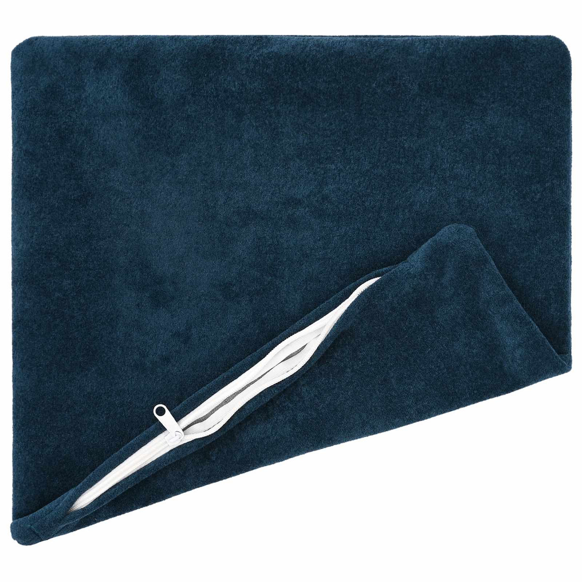Cushion with Pillow HEERLEN 2 pcs Blue Microfiber Fleece