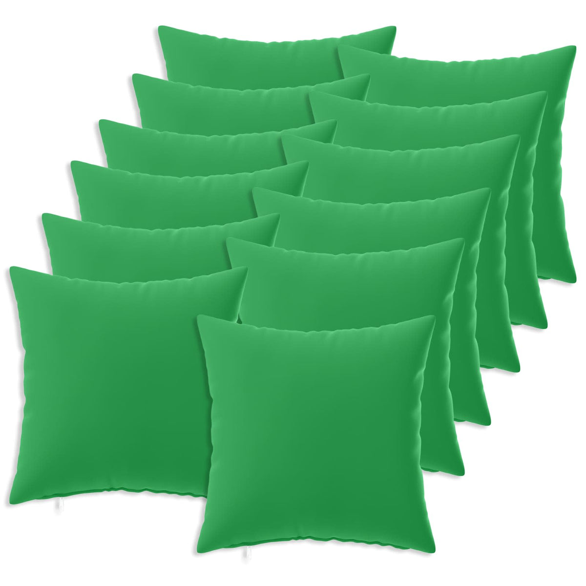 Cushion with Pillow HEERLEN 12 pcs Green Polyester