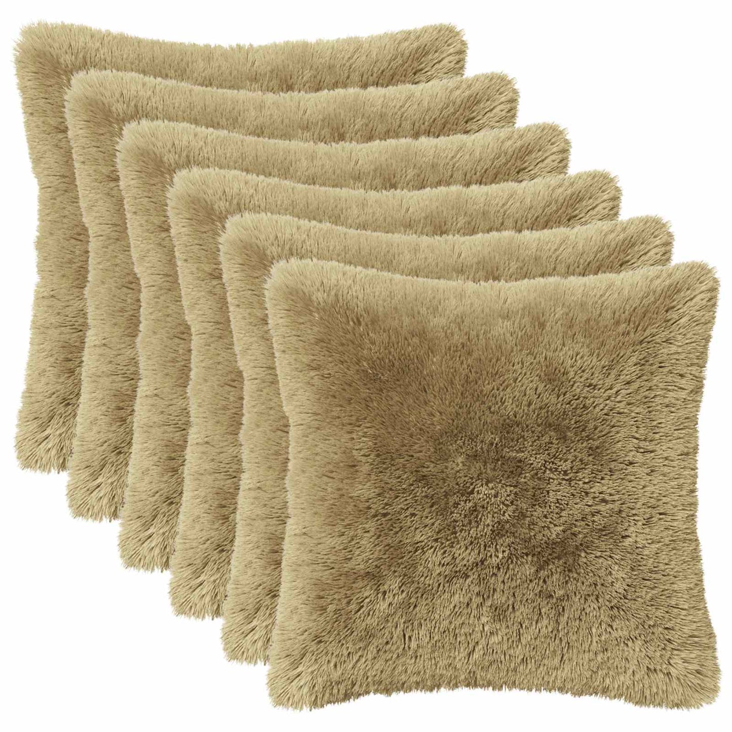 Cushion with Pillow HEERLEN 12 pcs Light Grey PV Fleece